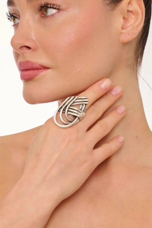 Kiraz Silver Plated Ring