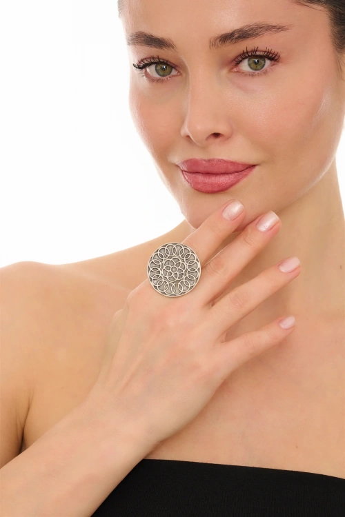 Kiraz Silver Plated Ring