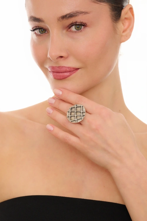 Kiraz Silver Plated Ring