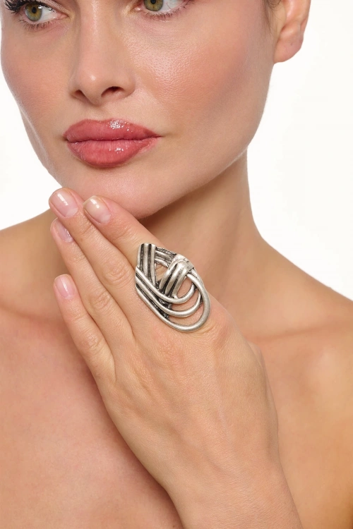 Kiraz Silver Plated Ring