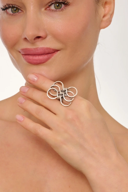 Kiraz Silver Plated Ring