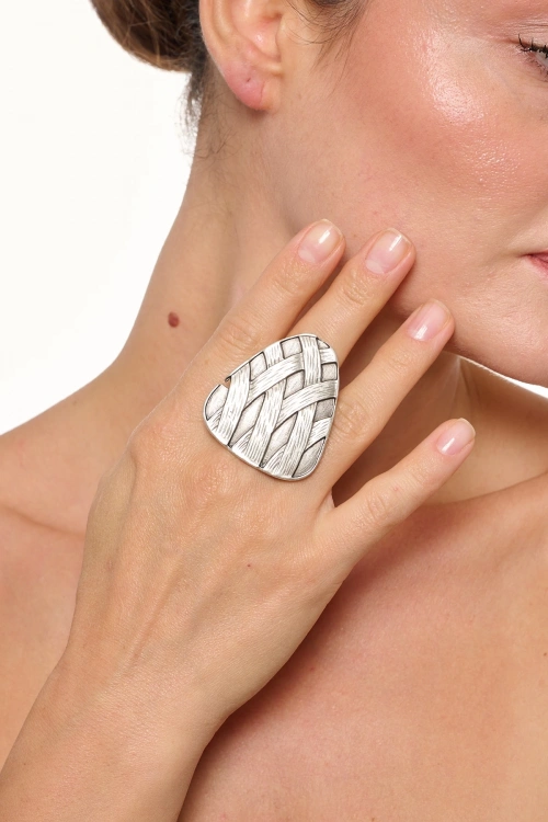 Kiraz Silver Plated Ring