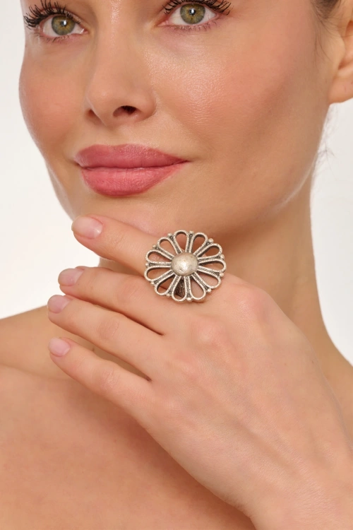 Kiraz Silver Plated Ring