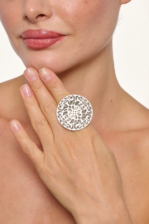 Kiraz Silver Plated Ring