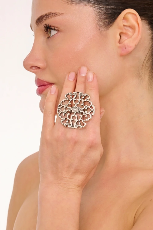 Kiraz Silver Plated Ring