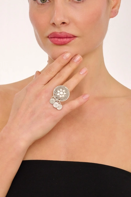 Kiraz Silver Plated Ring