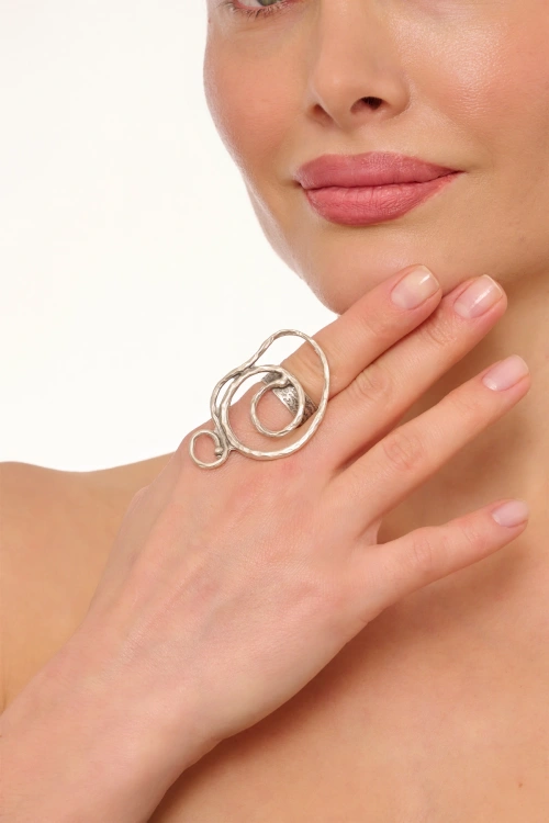 Kiraz Silver Plated Ring