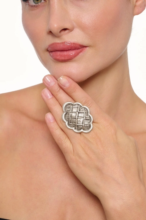 Kiraz Silver Plated Ring