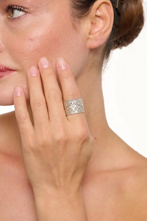 Kiraz Silver Plated Ring