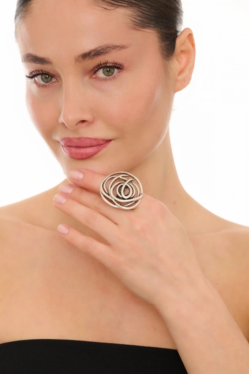 Kiraz Silver Plated Ring