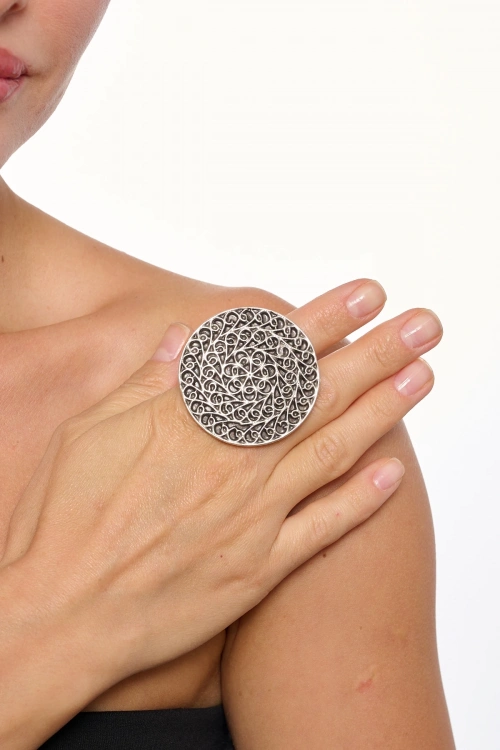 Kiraz Silver Plated Ring