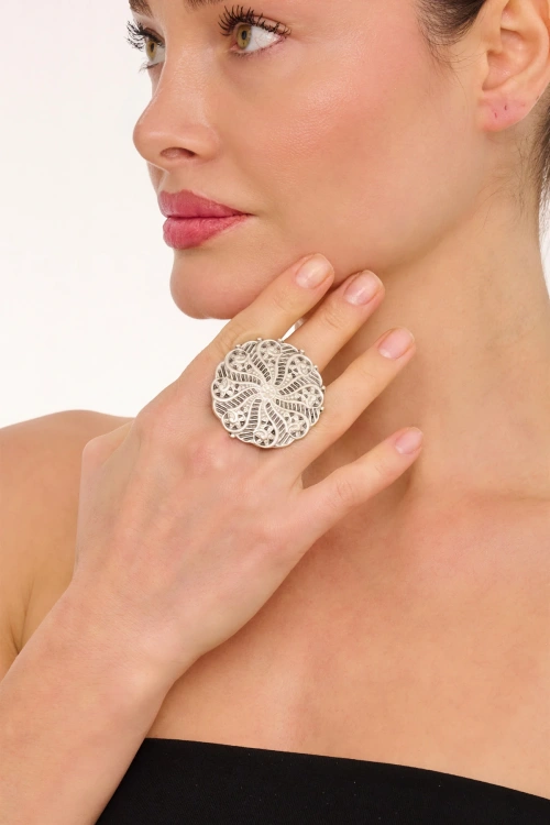 Kiraz Silver Plated Ring