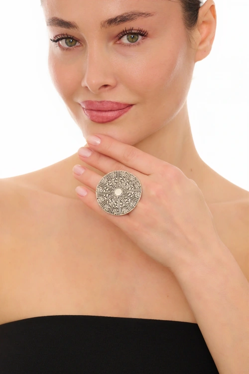 Kiraz Silver Plated Ring