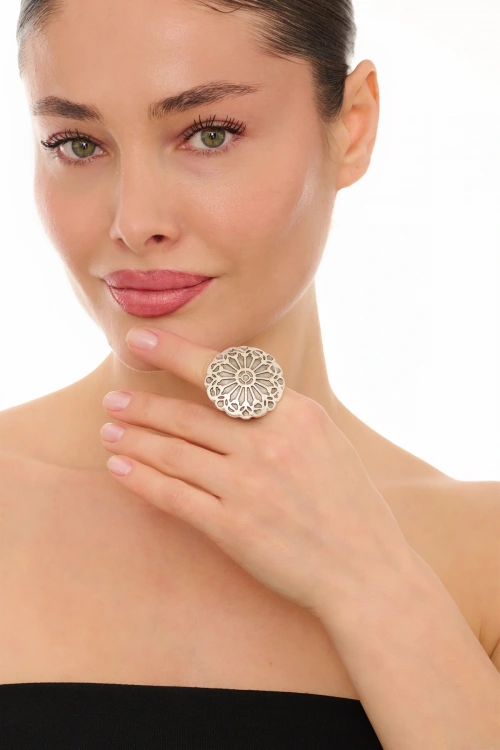 Kiraz Silver Plated Ring