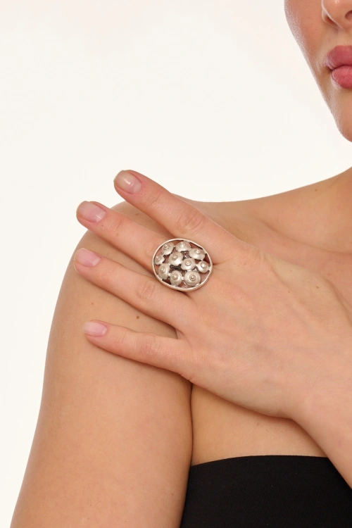 Kiraz Silver Plated Ring