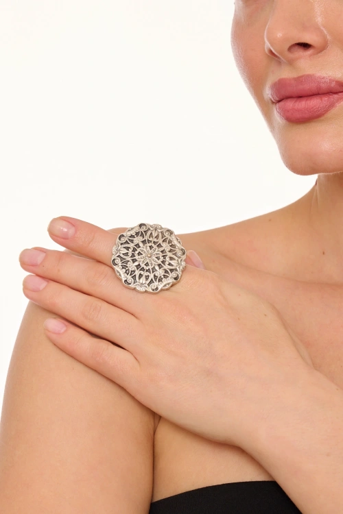 Kiraz Silver Plated Ring