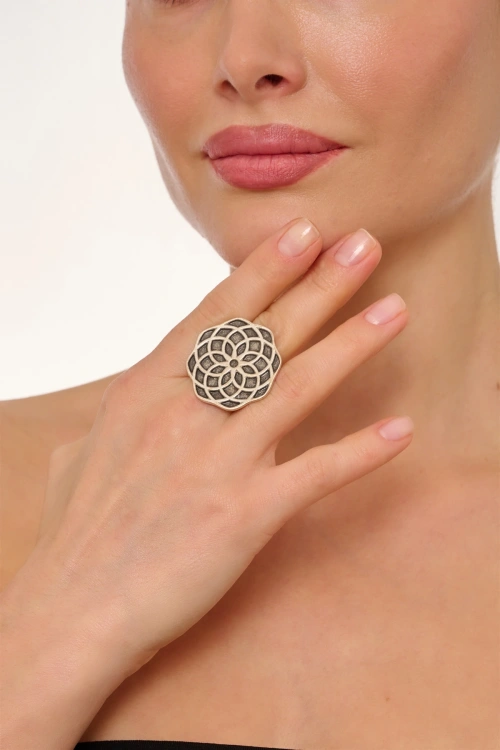 Kiraz Silver Plated Ring