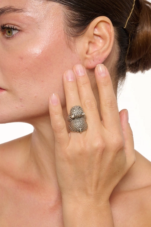 Kiraz Silver Plated Ring