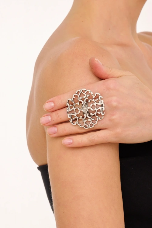 Kiraz Silver Plated Ring