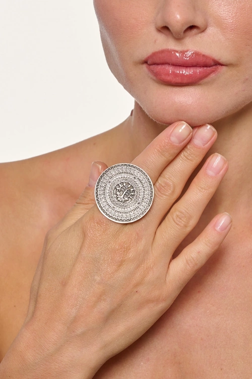 Kiraz Silver Plated Ring