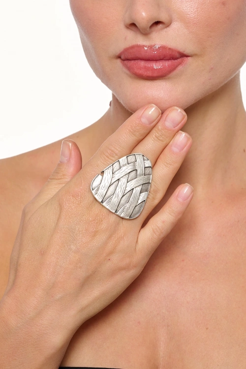 Kiraz Silver Plated Ring