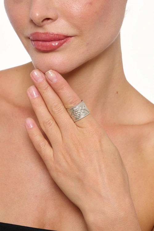 Kiraz Silver Plated Ring