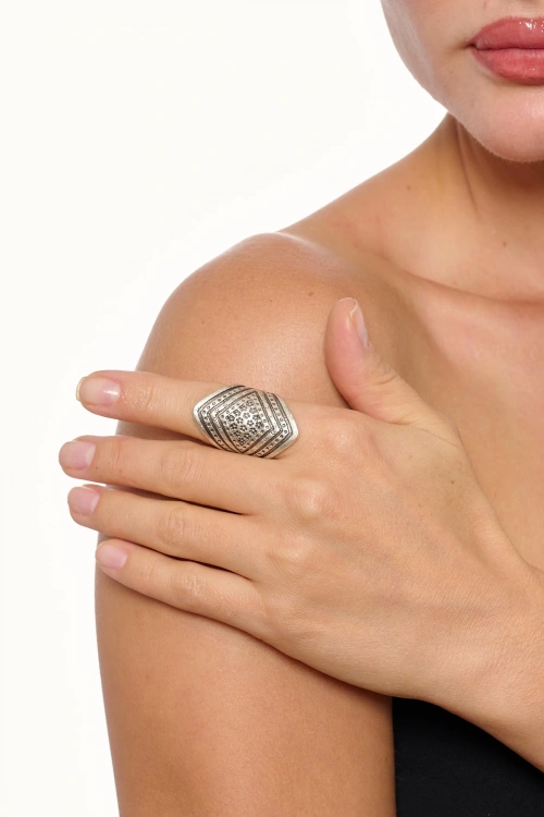 Kiraz Silver Plated Ring