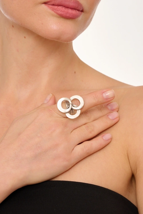 Kiraz Silver Plated Ring