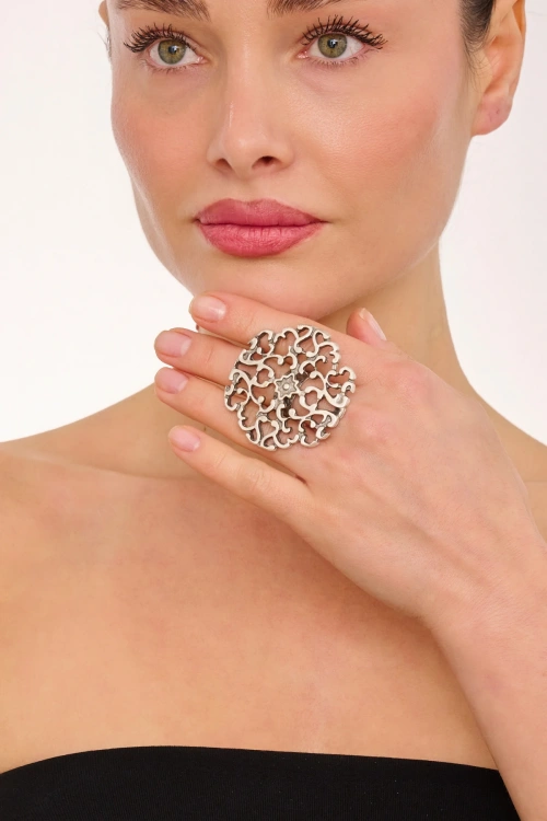 Kiraz Silver Plated Ring