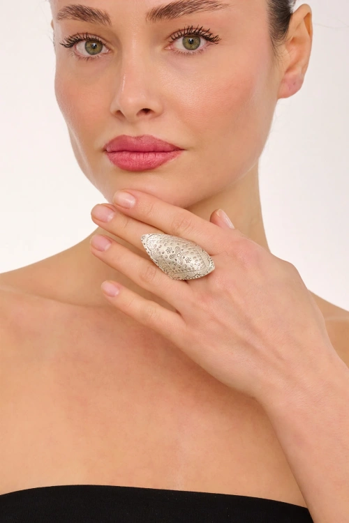 Kiraz Silver Plated Ring