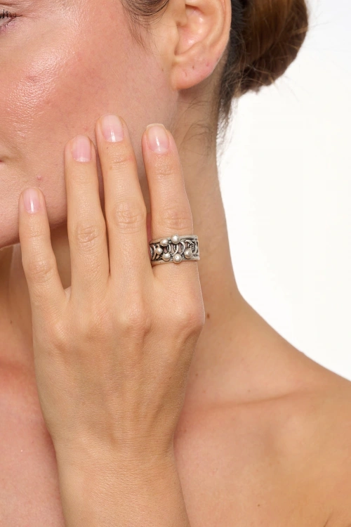 Kiraz Silver Plated Ring