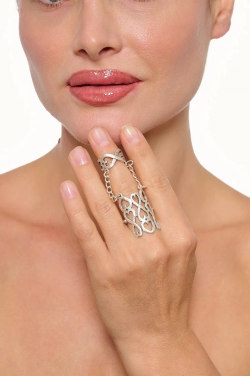 Kiraz Silver Plated Ring