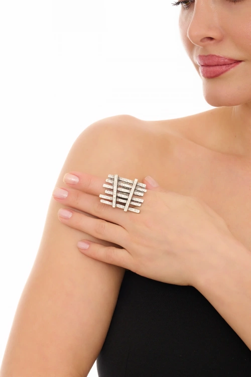 Kiraz Silver Plated Ring