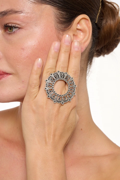 Kiraz Silver Plated Ring