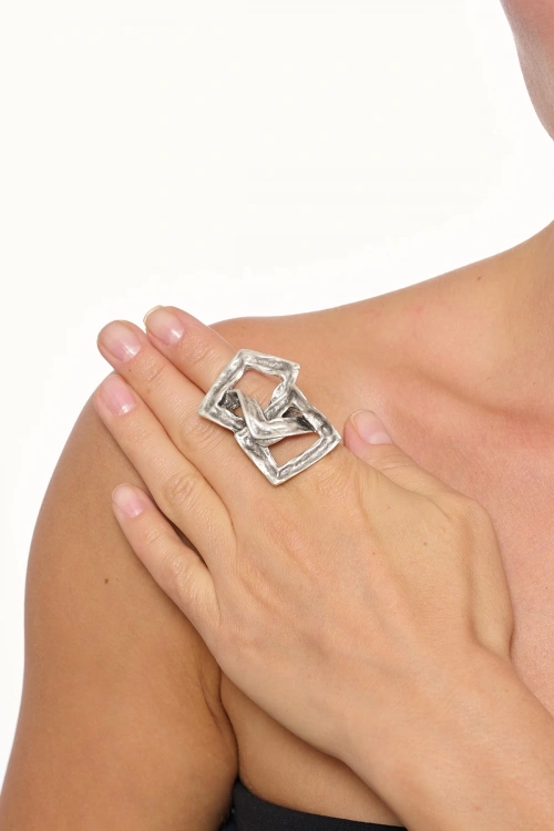 Kiraz Silver Plated Ring