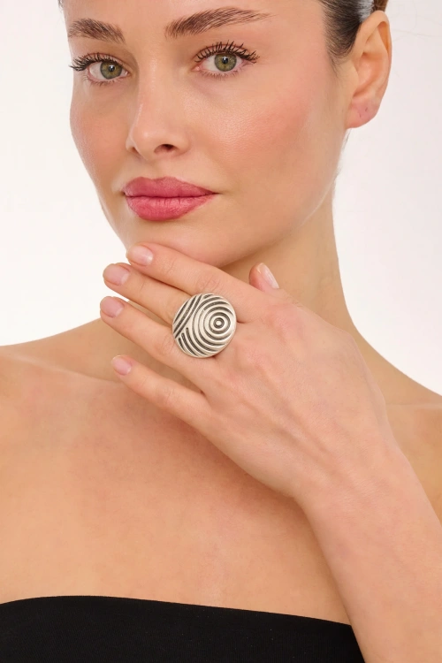 Kiraz Silver Plated Ring