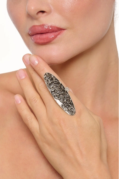 Kiraz Silver Plated Ring