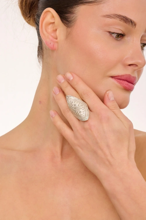 Kiraz Silver Plated Ring