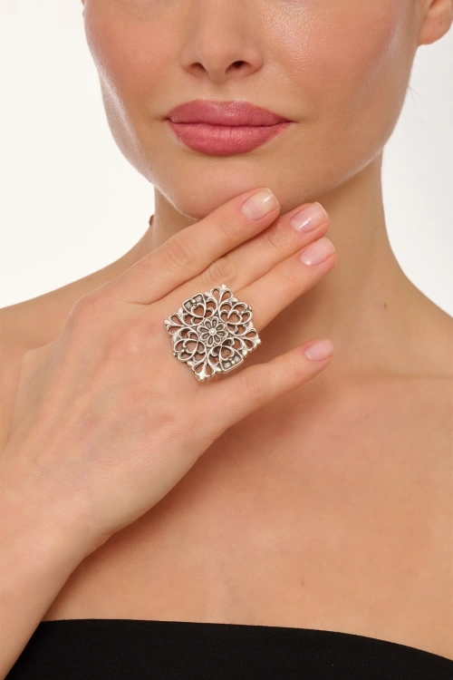 Kiraz Silver Plated Ring