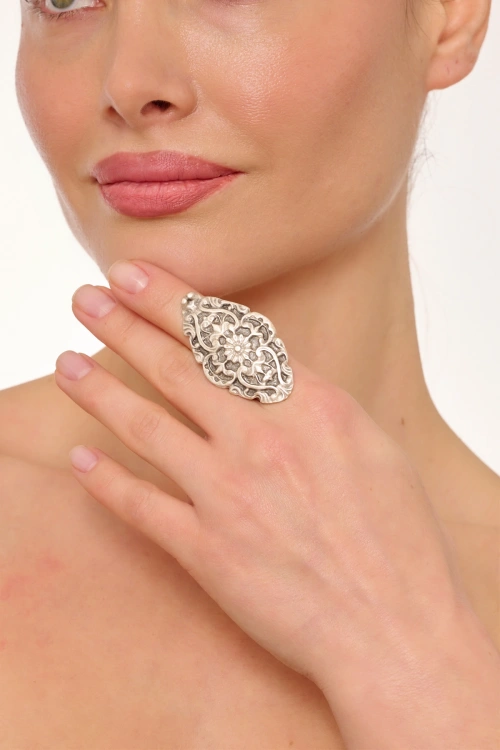 Kiraz Silver Plated Ring