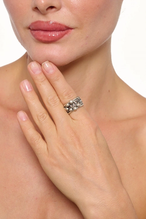 Kiraz Silver Plated Ring