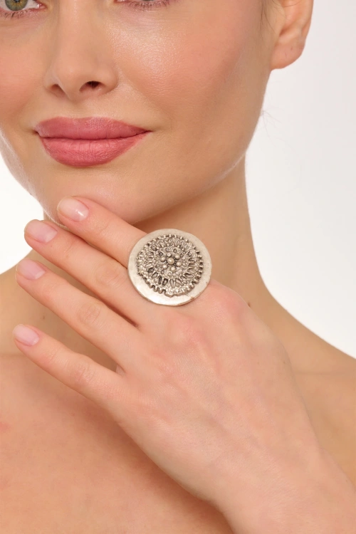 Kiraz Silver Plated Ring