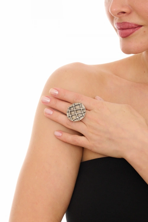 Kiraz Silver Plated Ring