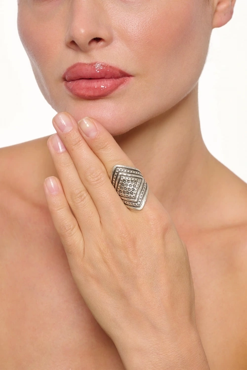 Kiraz Silver Plated Ring