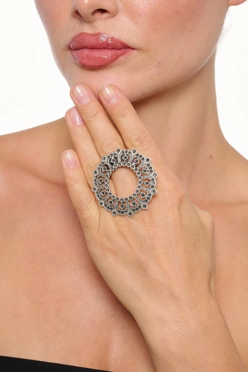 Kiraz Silver Plated Ring