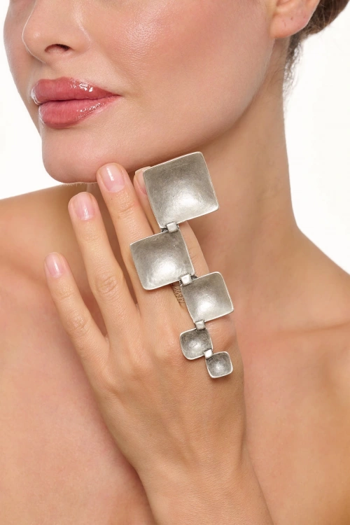 Kiraz Silver Plated Ring