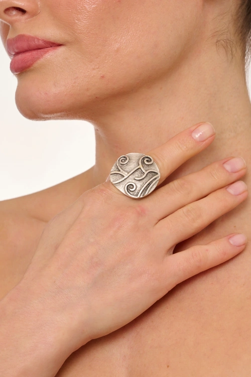 Kiraz Silver Plated Ring