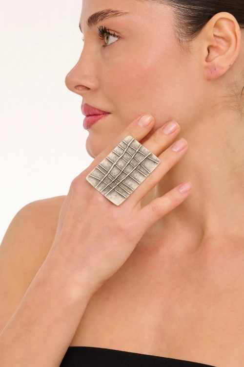 Kiraz Silver Plated Ring