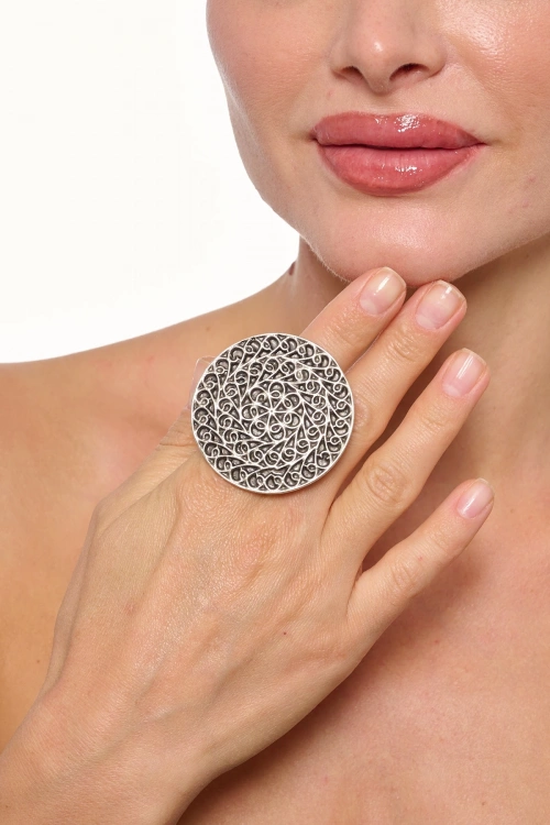 Kiraz Silver Plated Ring