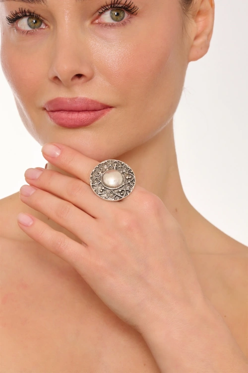 Kiraz Silver Plated Ring